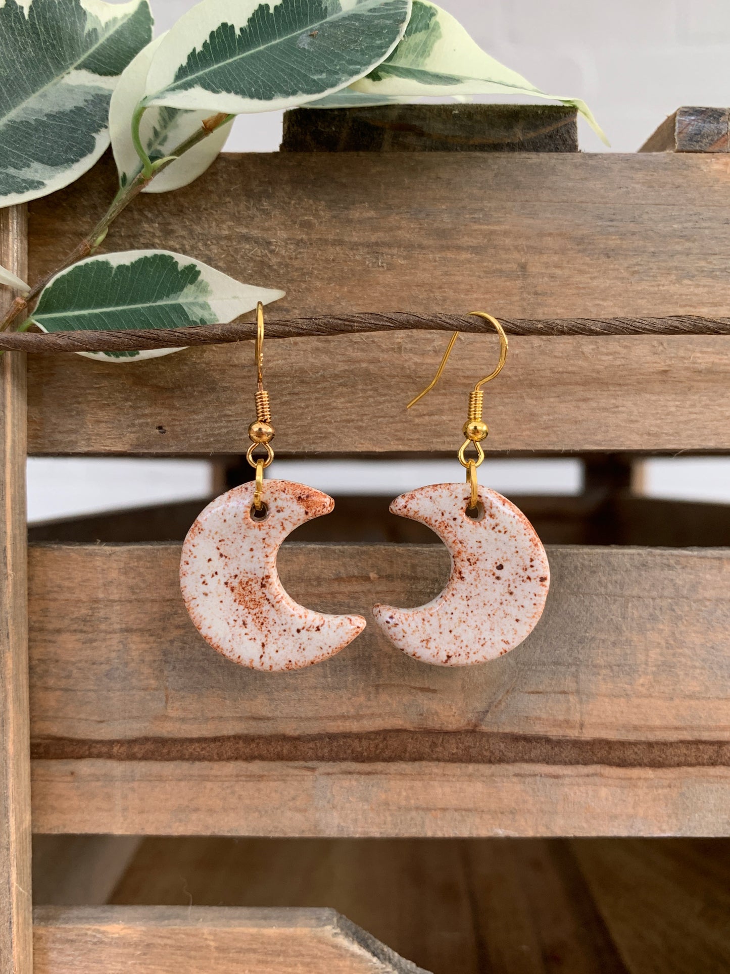 BRICK CRESCENT EARRINGS