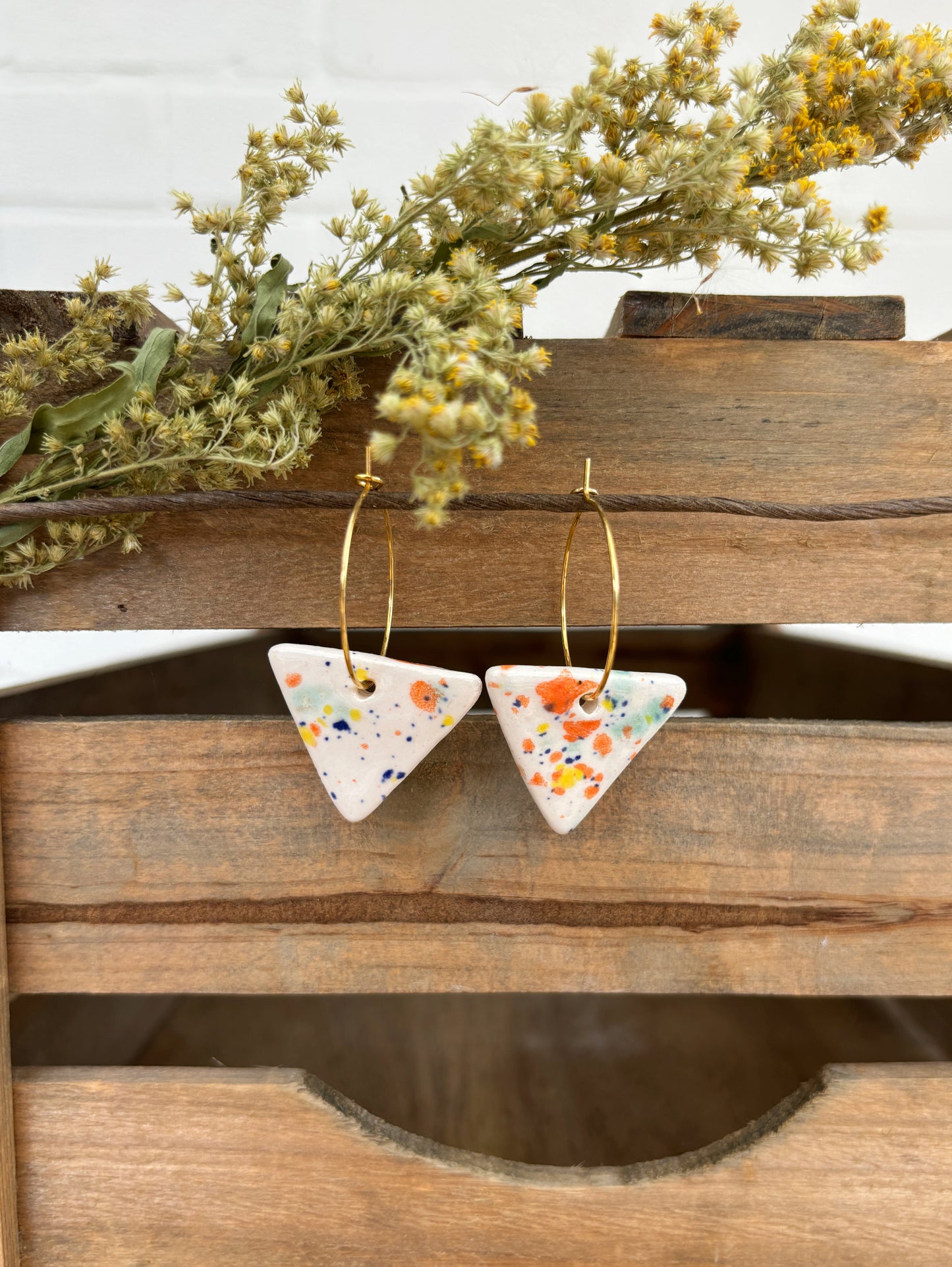 DISCO TRIANGLE EARRINGS