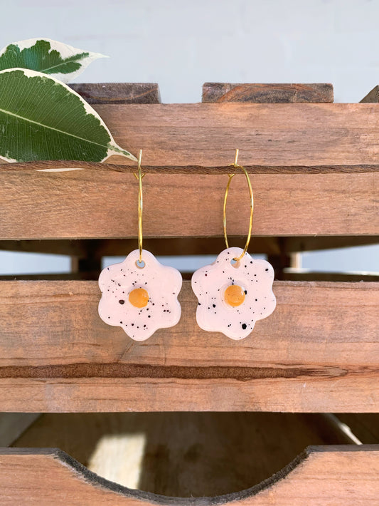 YELLOW EGG EARRINGS
