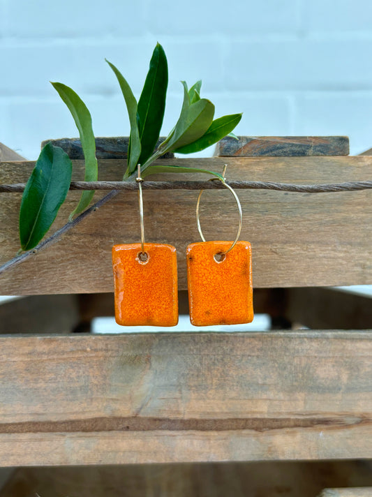 SATSUMA BLOC EARRINGS
