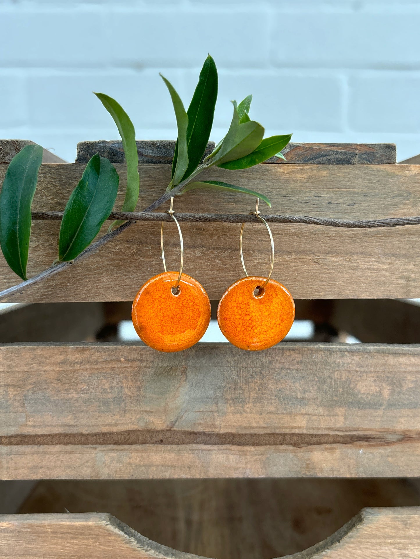 SATSUMA MOON EARRINGS (MEDIUM)
