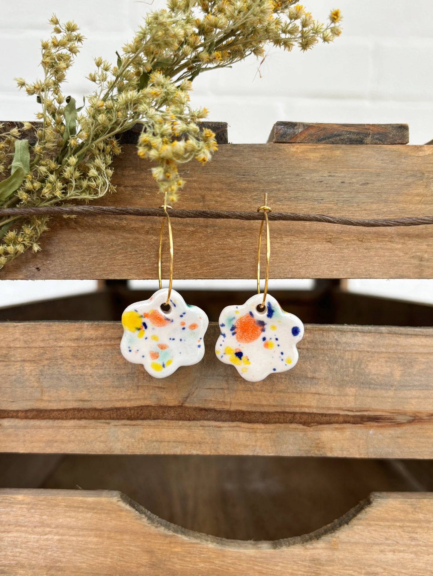 DISCO FLORAL EARRINGS