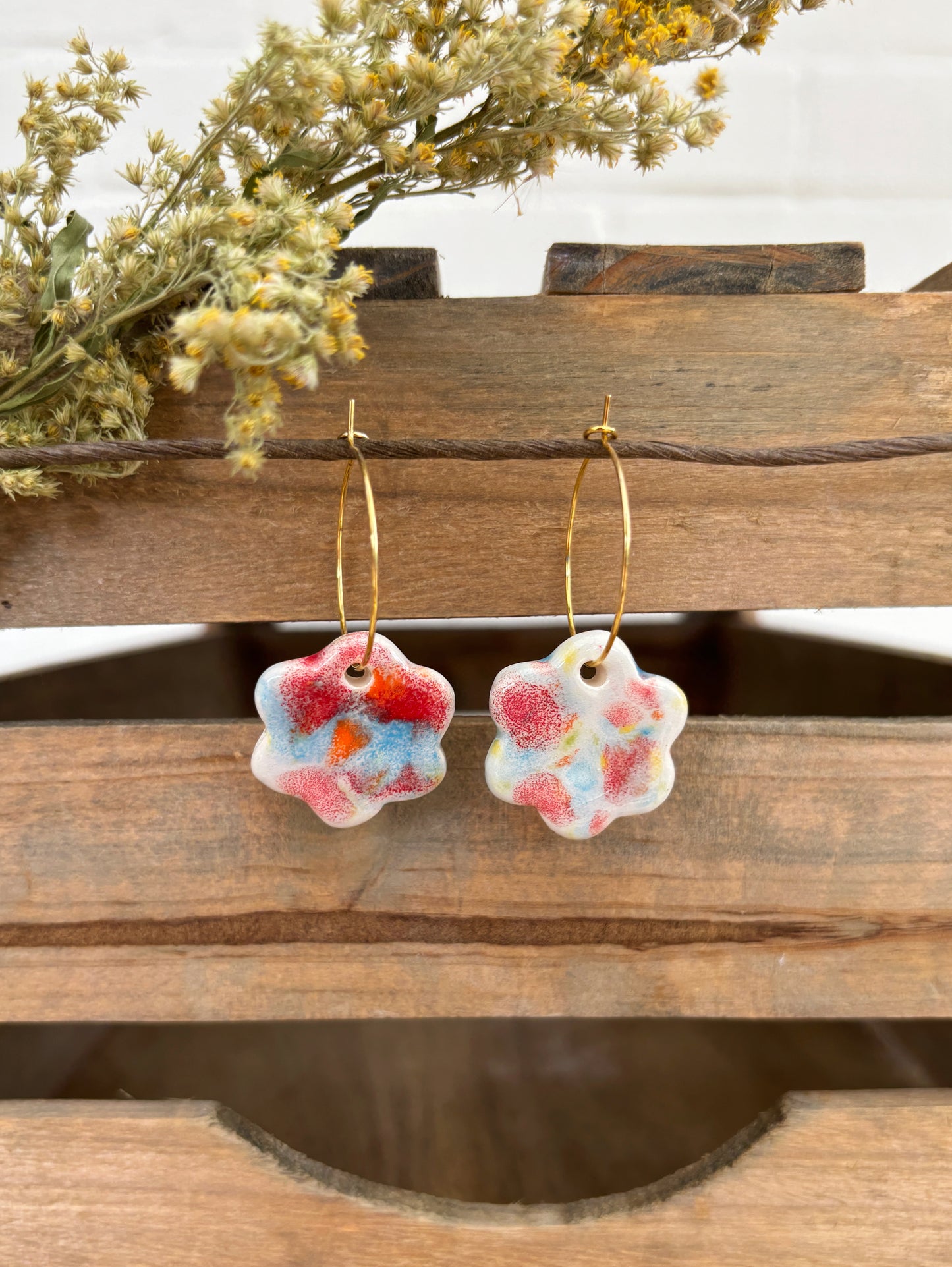 JELLY FLORAL EARRINGS