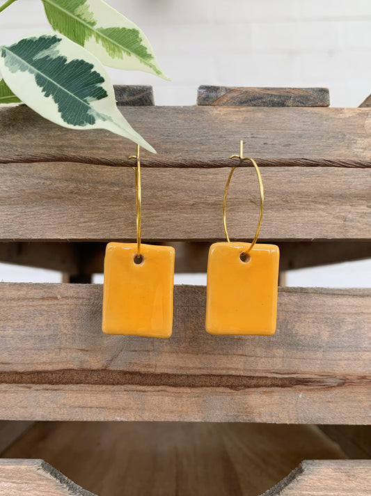 YOLK BLOC EARRINGS