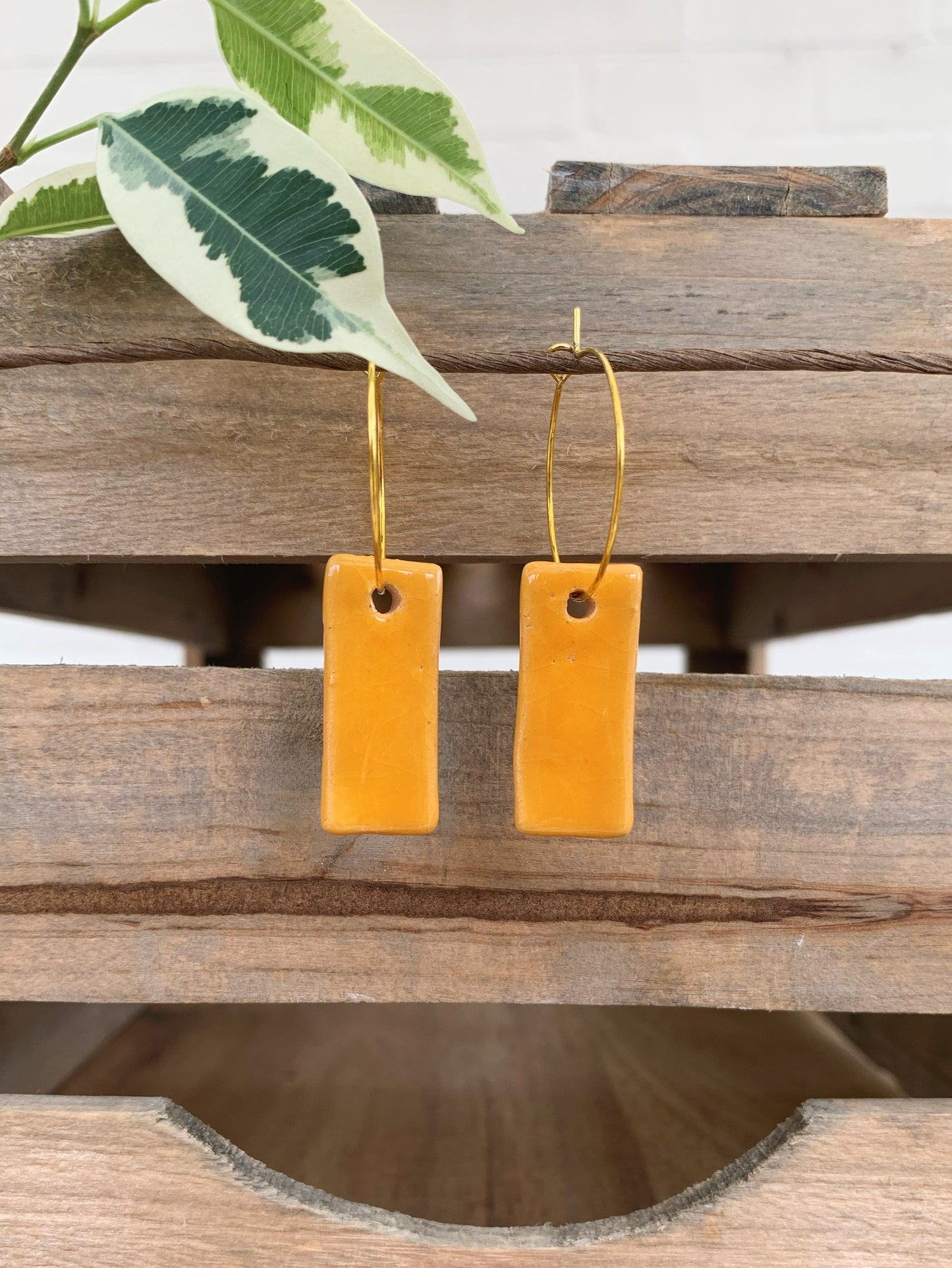 YOLK PADDLE EARRINGS