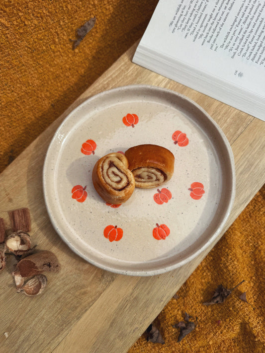 Hand-painted Pumpkin Plates