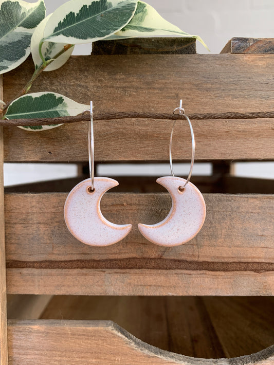 COTTON CRESCENT EARRINGS