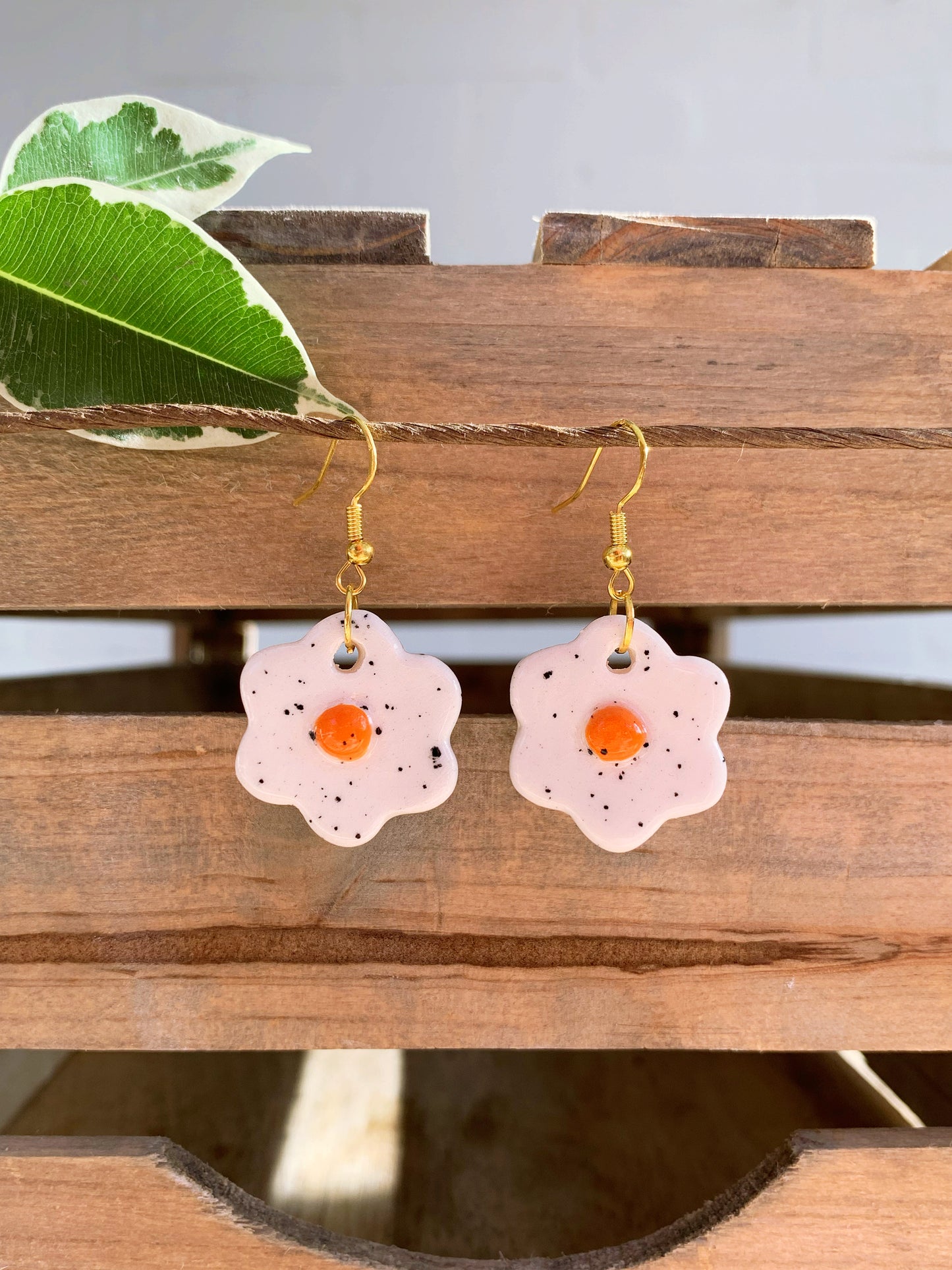 ORANGE EGG EARRINGS