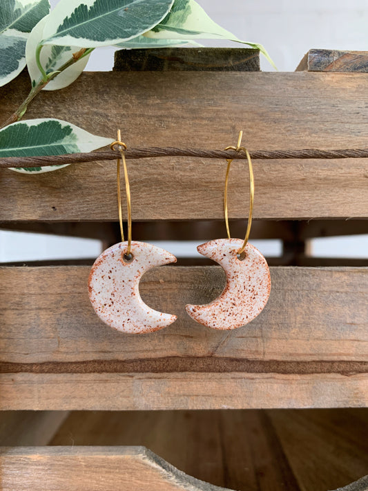 BRICK CRESCENT EARRINGS