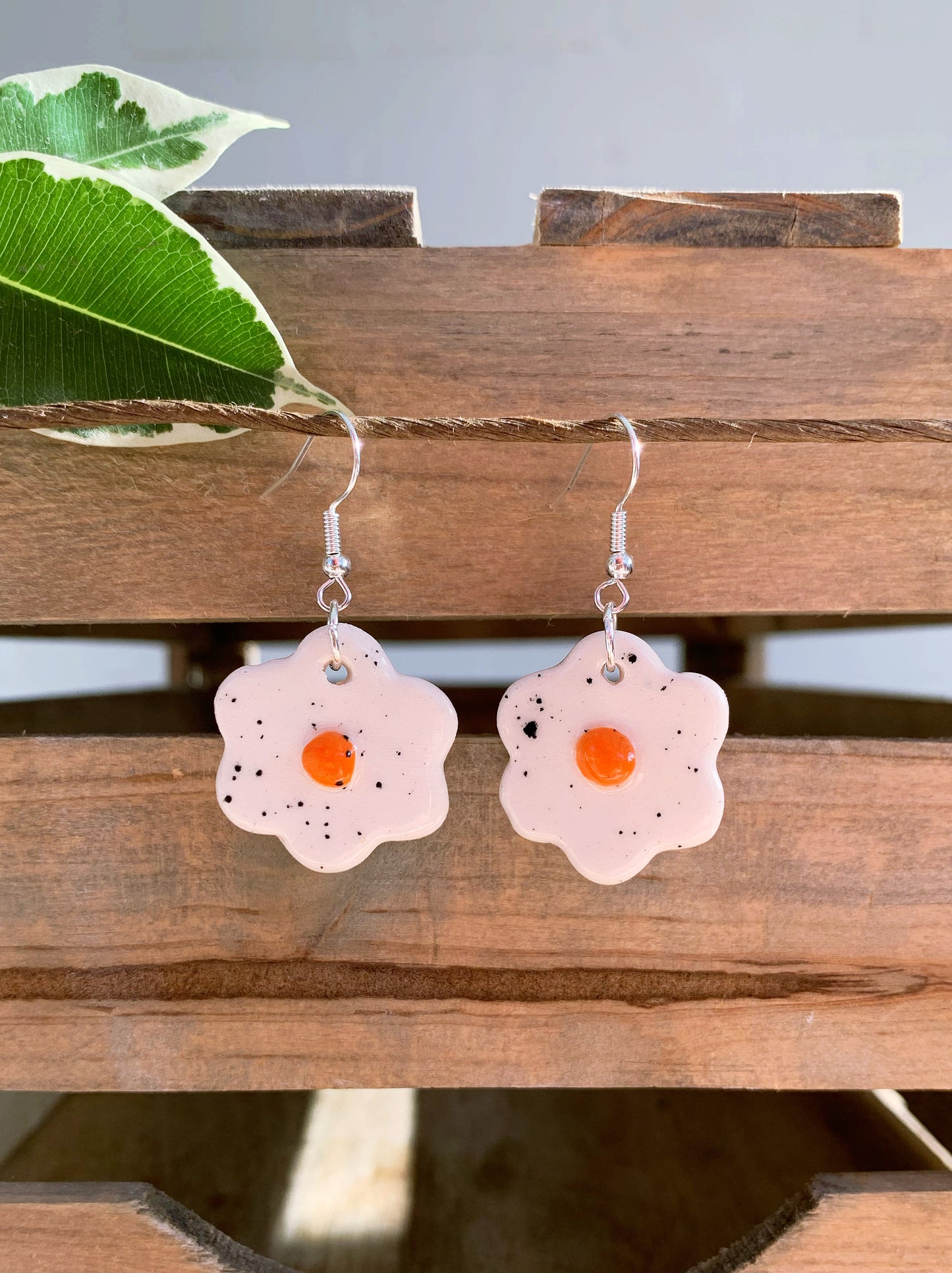 ORANGE EGG EARRINGS