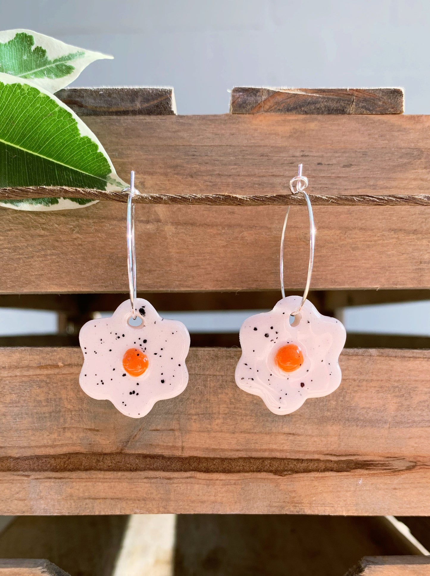 ORANGE EGG EARRINGS