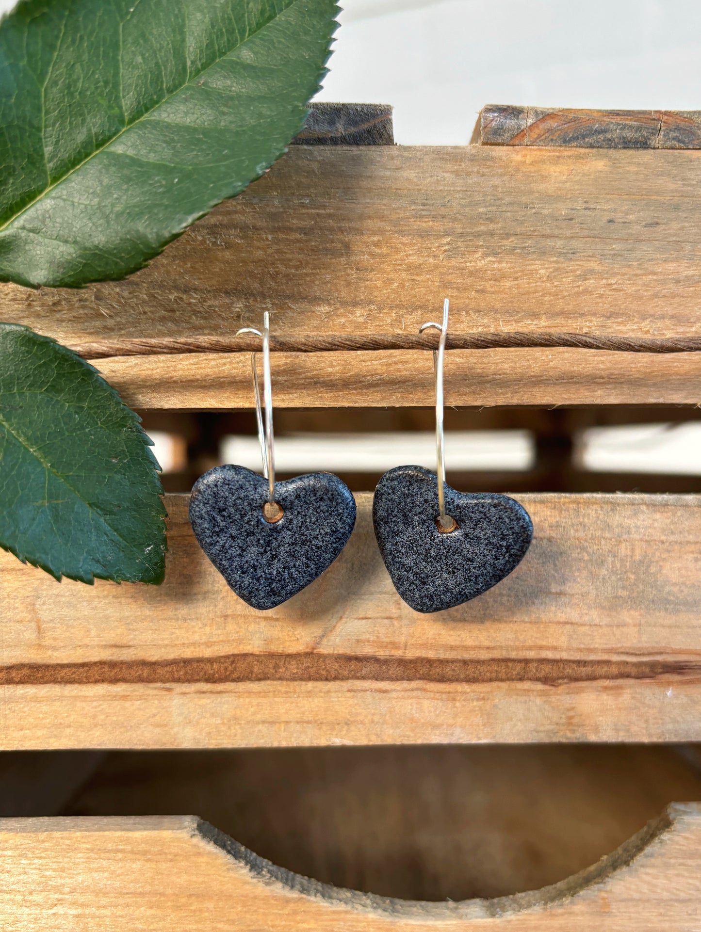 GRANITE HEART EARRINGS