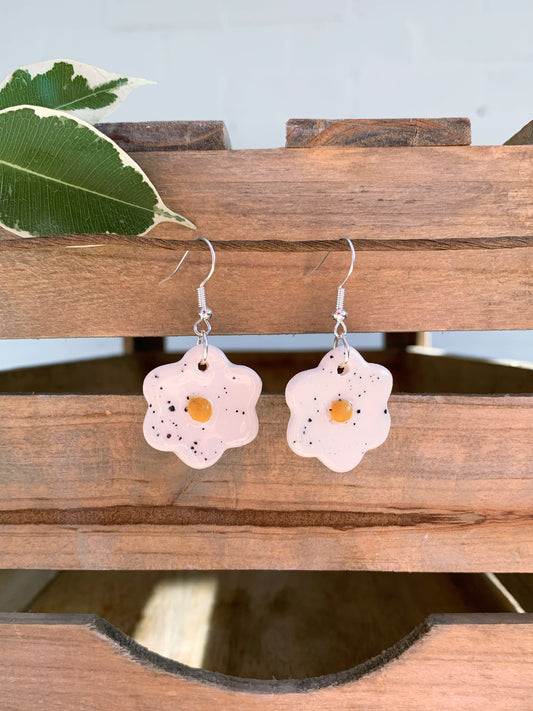 YELLOW EGG EARRINGS