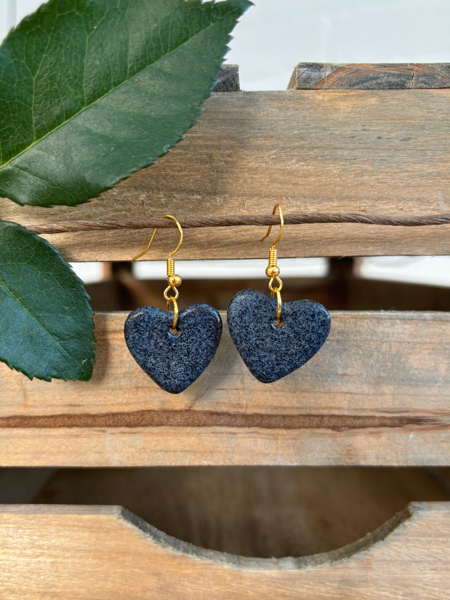 GRANITE HEART EARRINGS