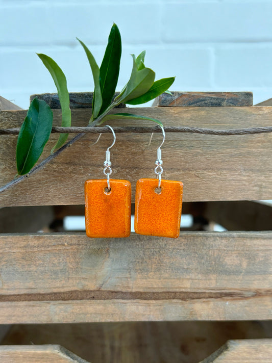 SATSUMA BLOC EARRINGS