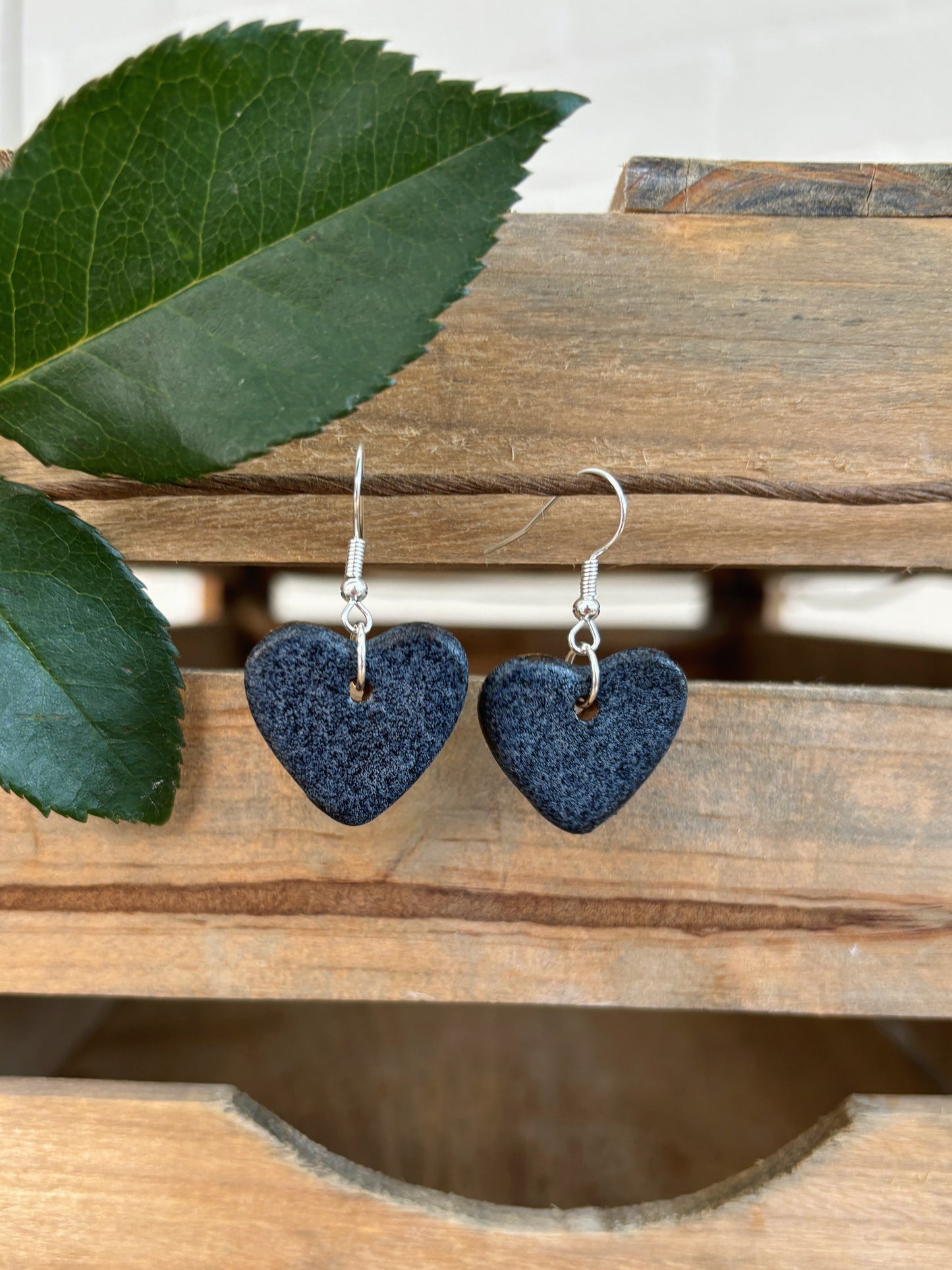 GRANITE HEART EARRINGS