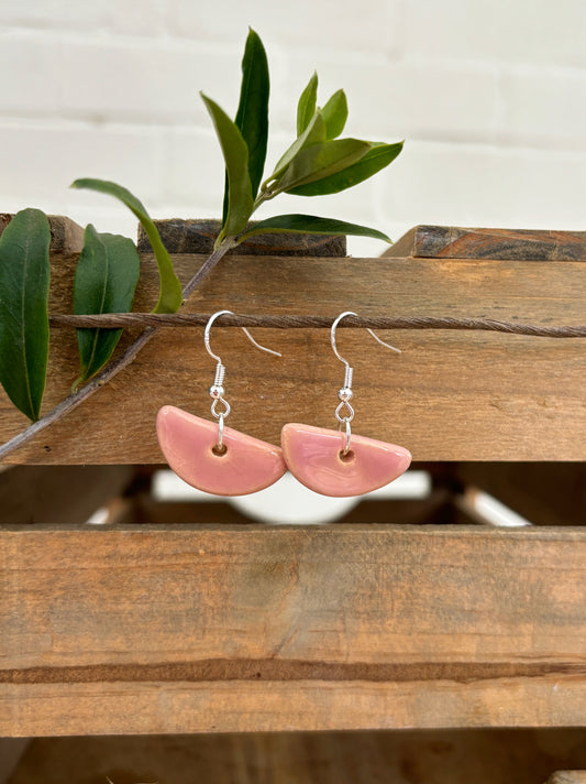 PETAL HALF MOON EARRINGS