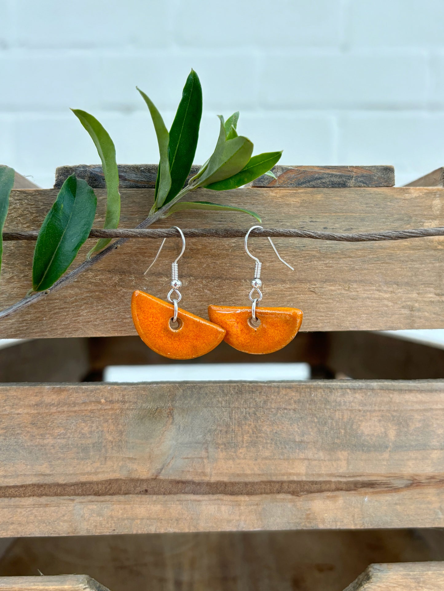 SATSUMA HALF MOON EARRINGS