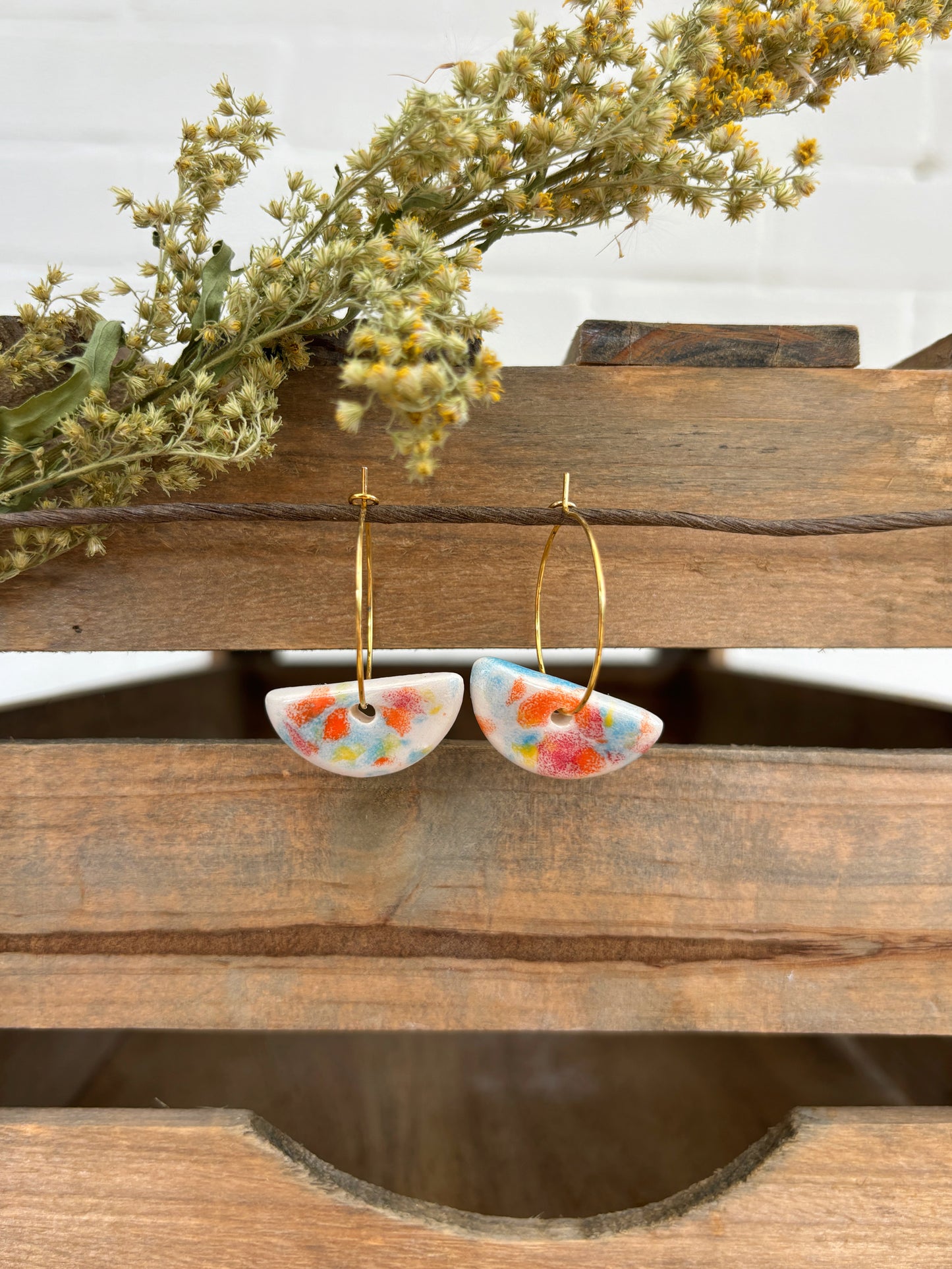 JELLY HALF MOON EARRINGS