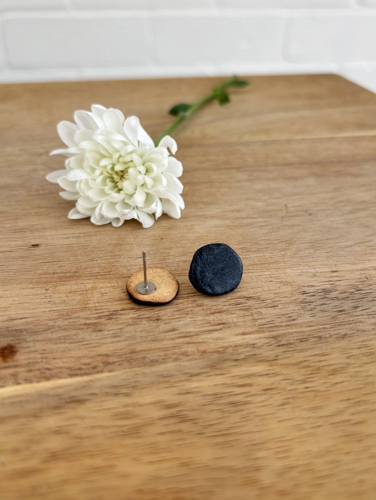 GRANITE MOON STUDS (SMALL)