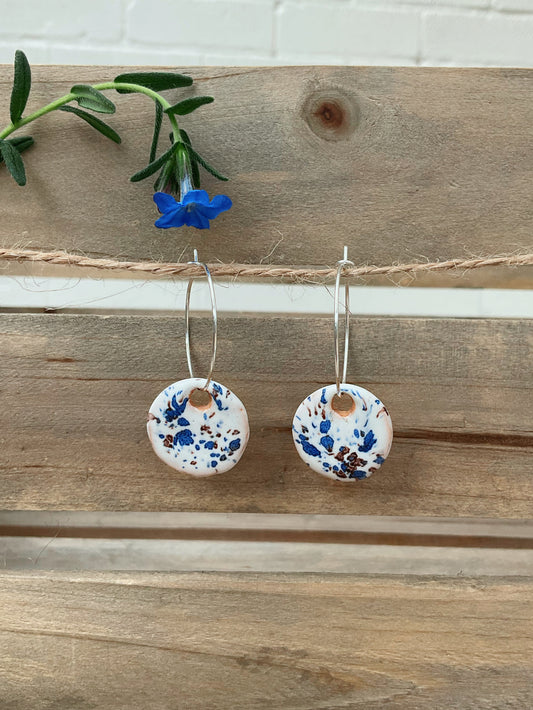 CONFETTI MOON EARRINGS (MEDIUM)