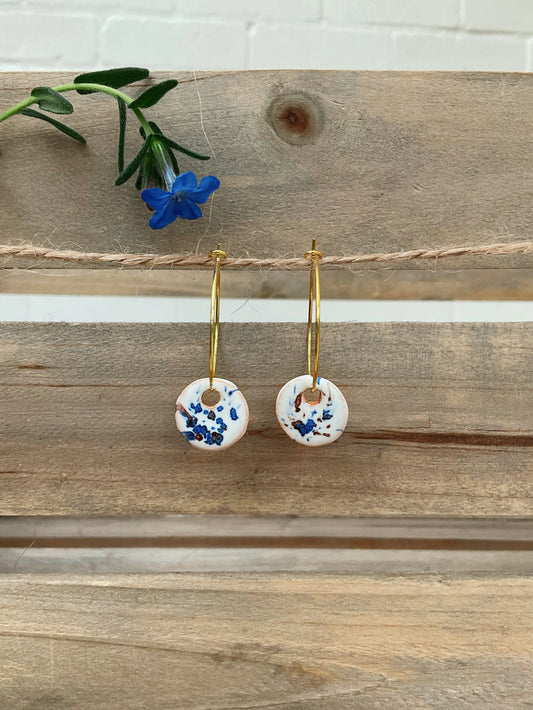 CONFETTI MOON EARRINGS (SMALL)