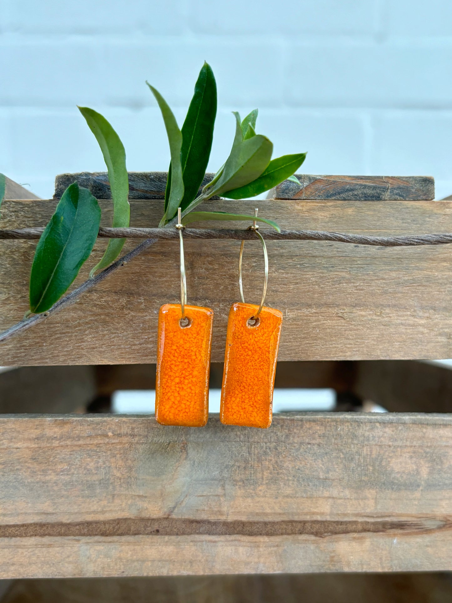 SATSUMA PADDLE EARRINGS