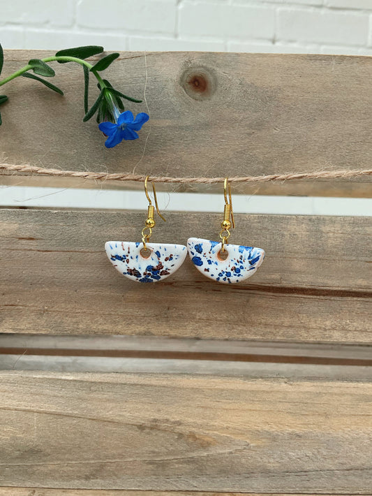 CONFETTI HALF MOON EARRINGS