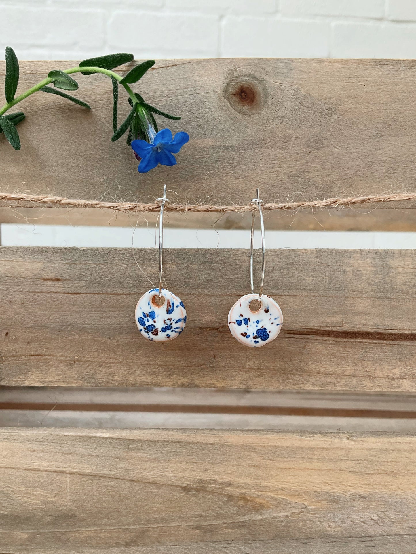 CONFETTI MOON EARRINGS (SMALL)