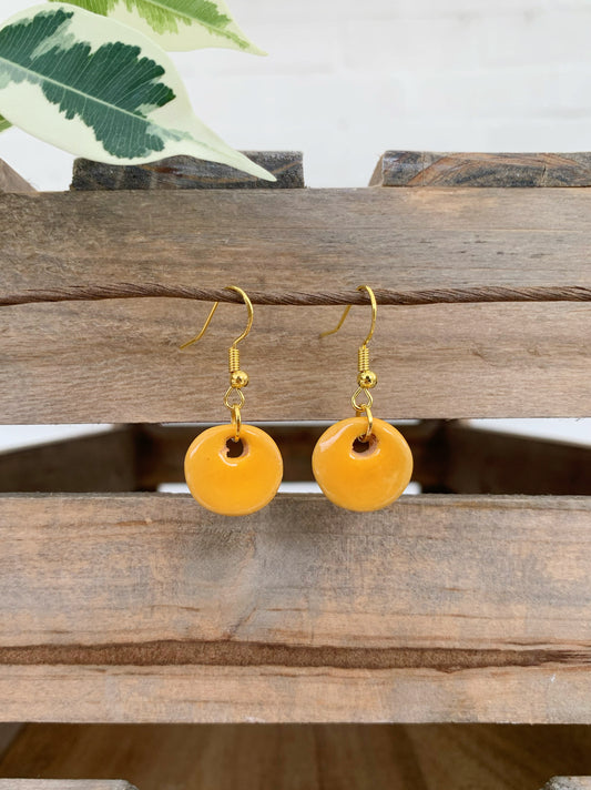 YOLK MOON EARRINGS (SMALL)