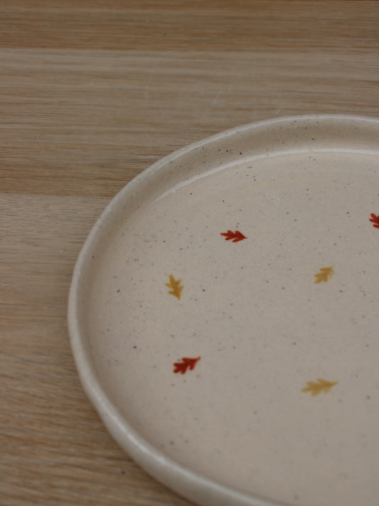 Hand-painted Leaf Plate