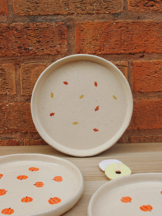 Hand-painted Leaf Plate