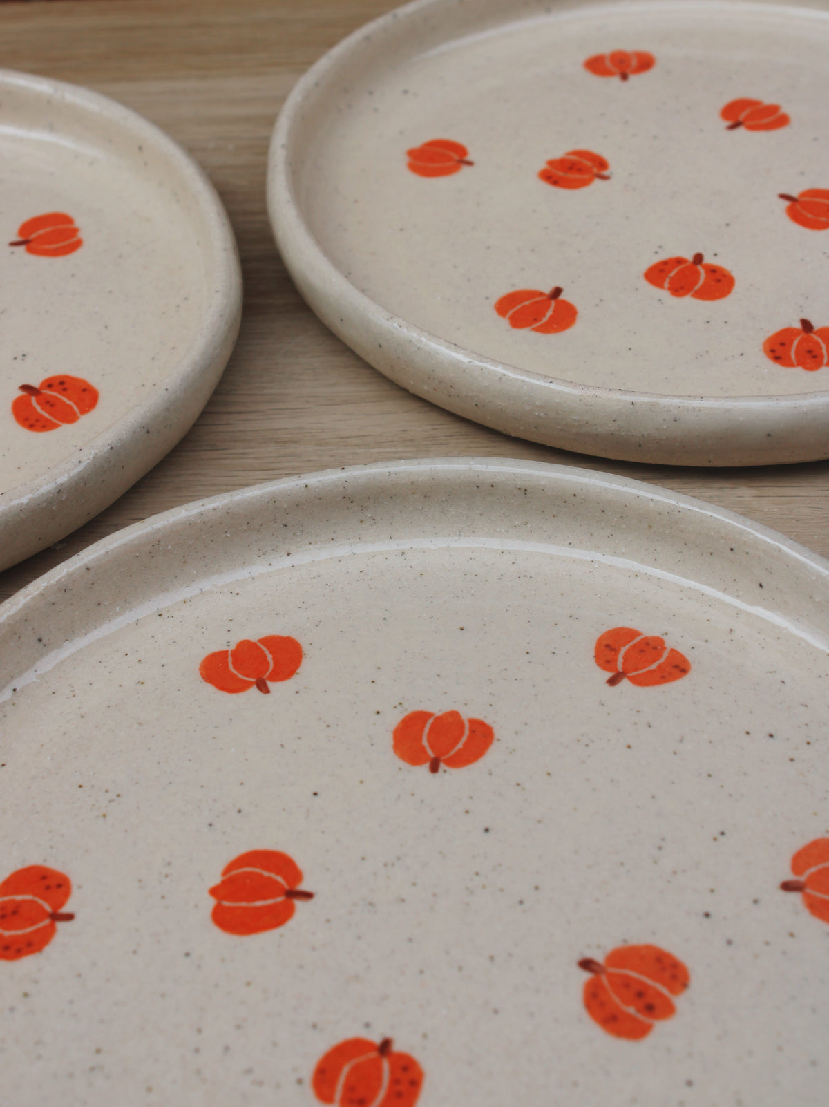 Hand-painted Pumpkin Plates