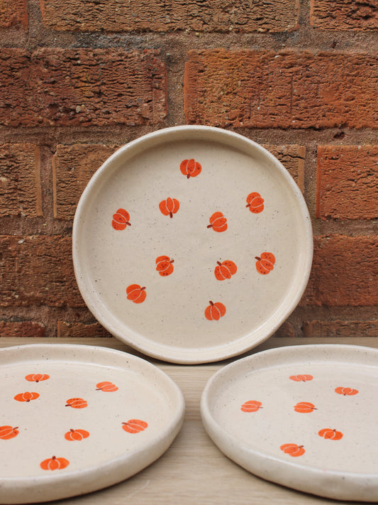 Hand-painted Pumpkin Plates