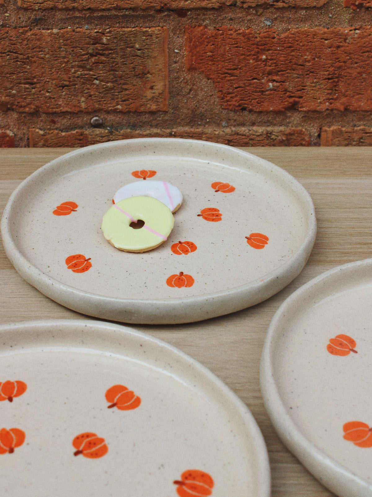 Hand-painted Pumpkin Plates