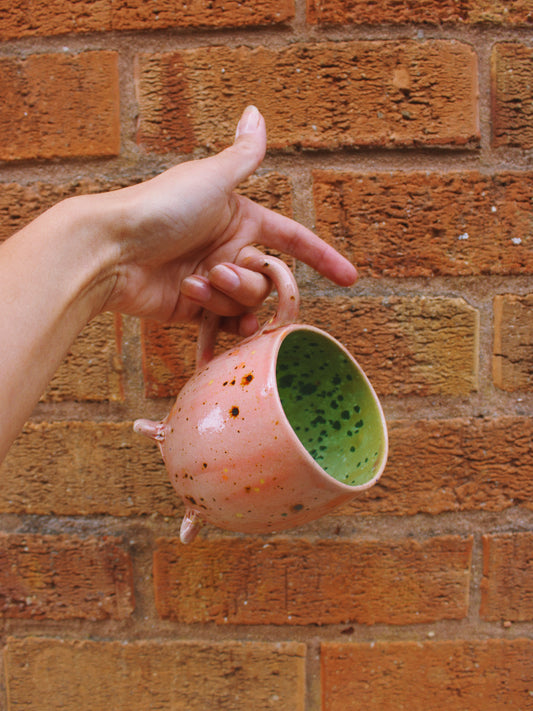 Cauldron Mugs - Pink & Green
