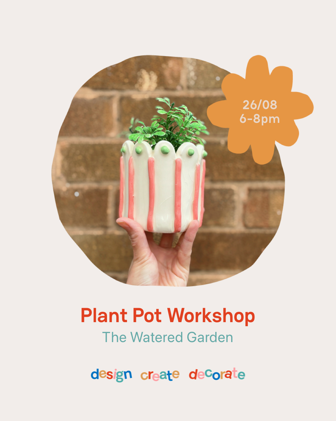 PLANT POT WORKSHOP: 26/08/25