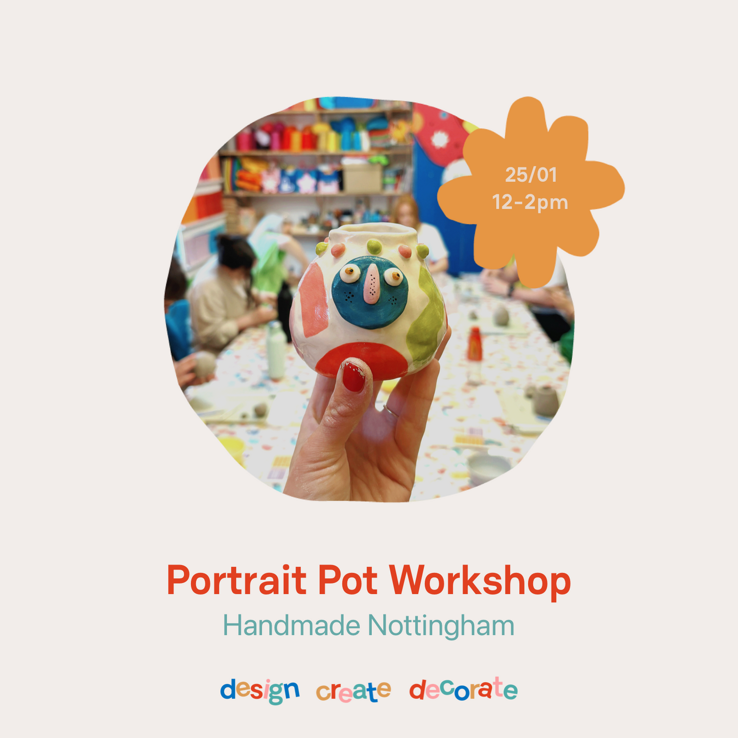 PORTRAIT POT WORKSHOP: 25/01/25