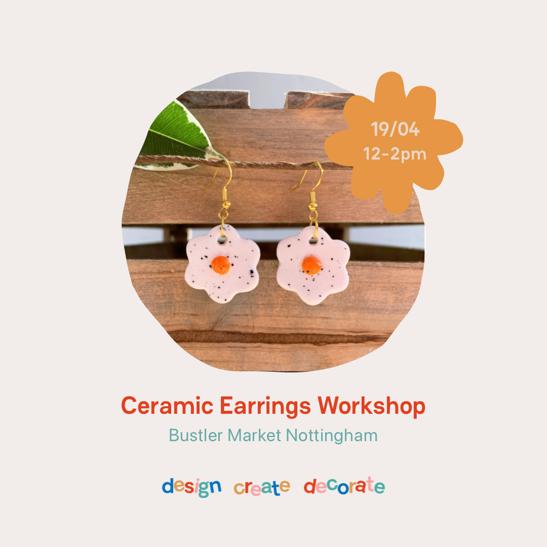 CERAMIC EARRINGS WORKSHOP: 19/04/25