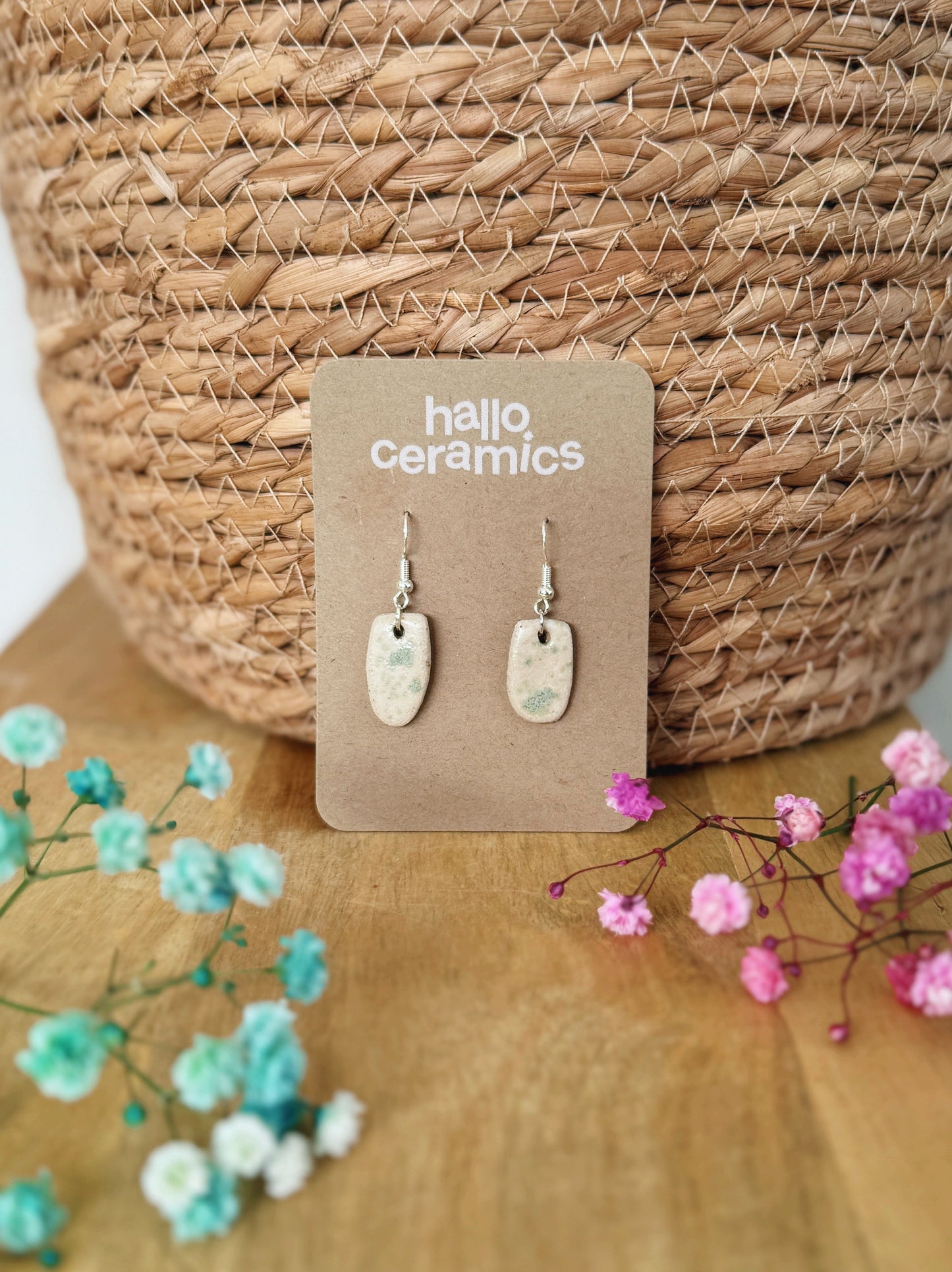 MOSS PEBBLE EARRINGS