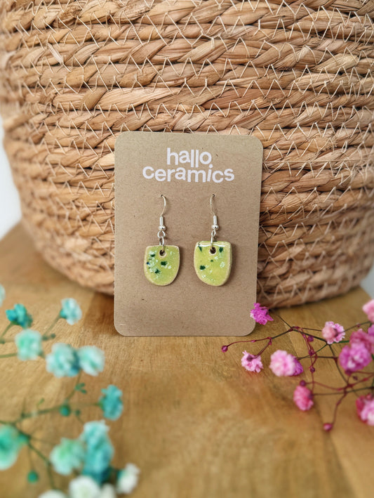 LIME PEBBLE EARRINGS