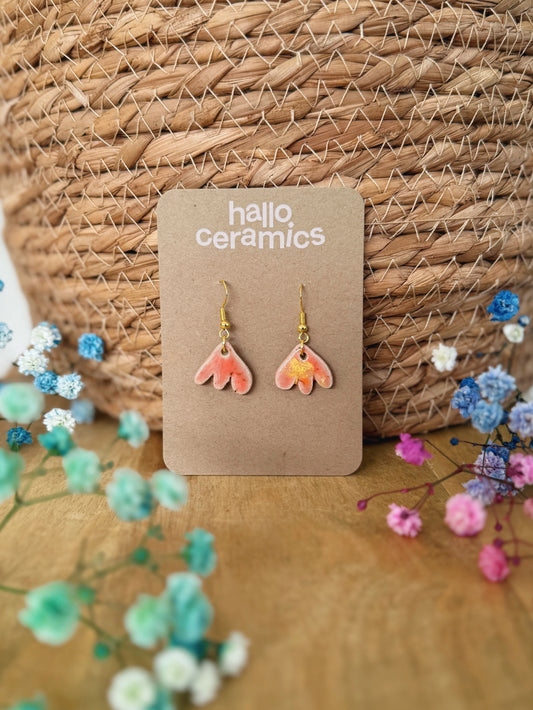 PEACH TULIP EARRINGS