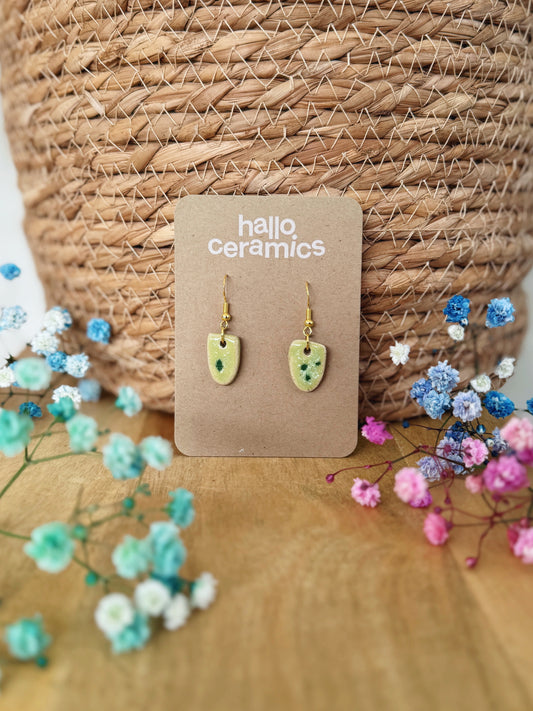 LIME PEBBLE EARRINGS