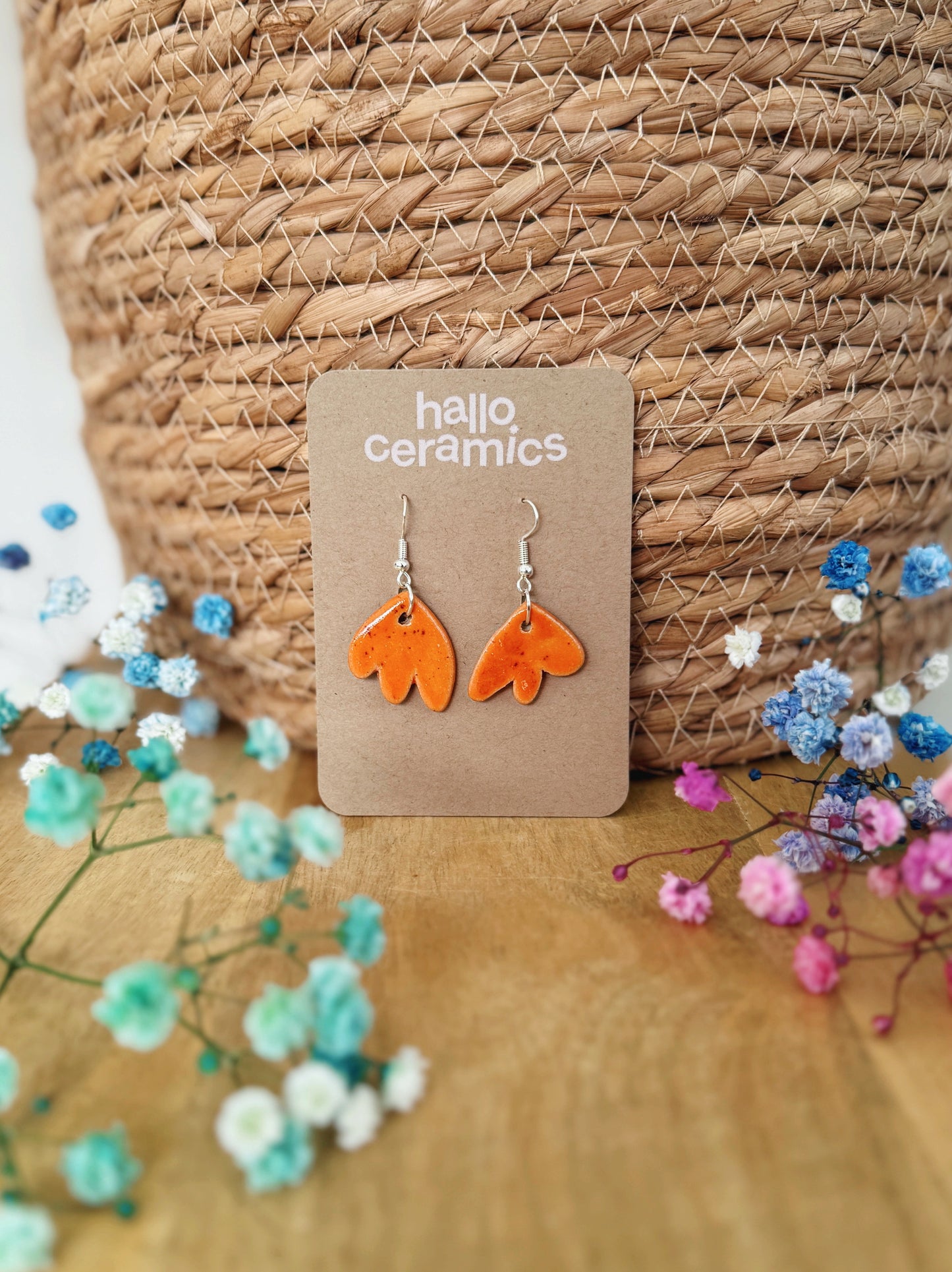 PUMPKIN TULIP EARRINGS