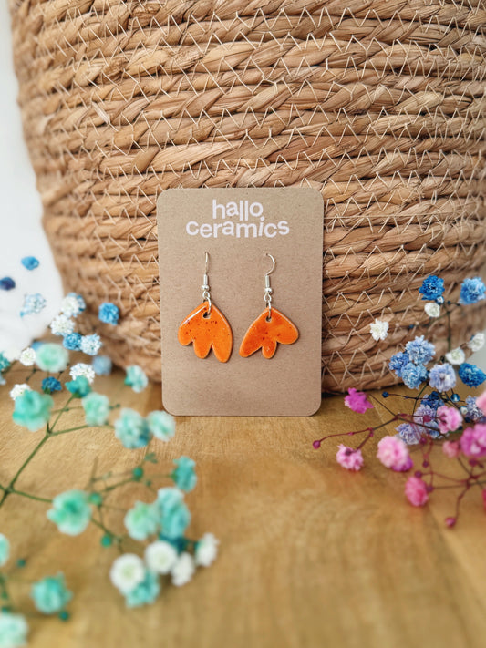 PUMPKIN TULIP EARRINGS