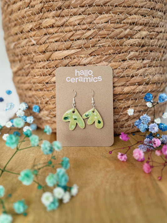 LIME TULIP EARRINGS