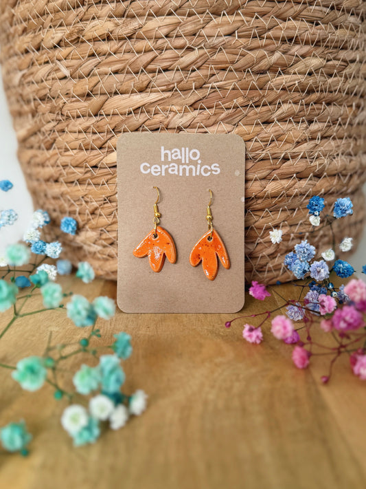 PUMPKIN TULIP EARRINGS