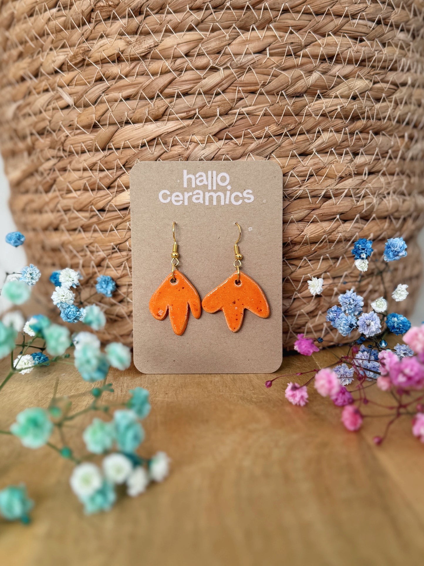 PUMPKIN TULIP EARRINGS