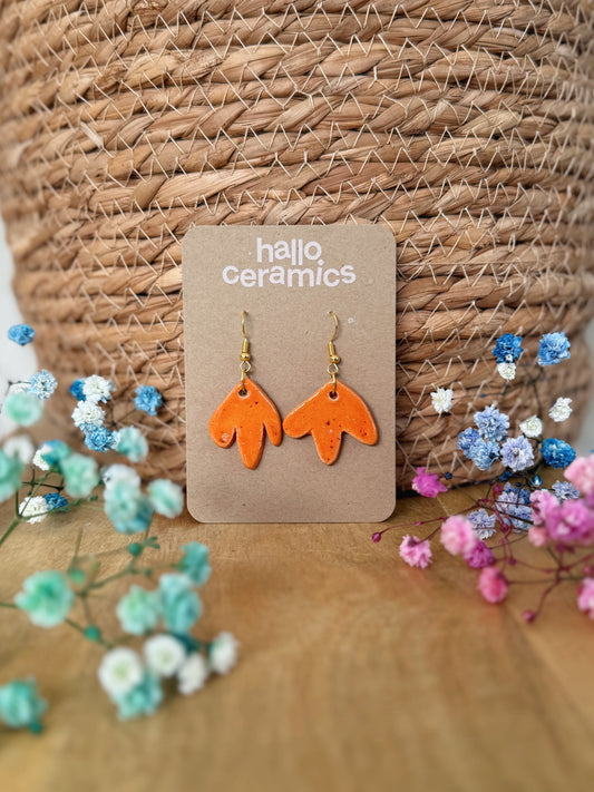 PUMPKIN TULIP EARRINGS
