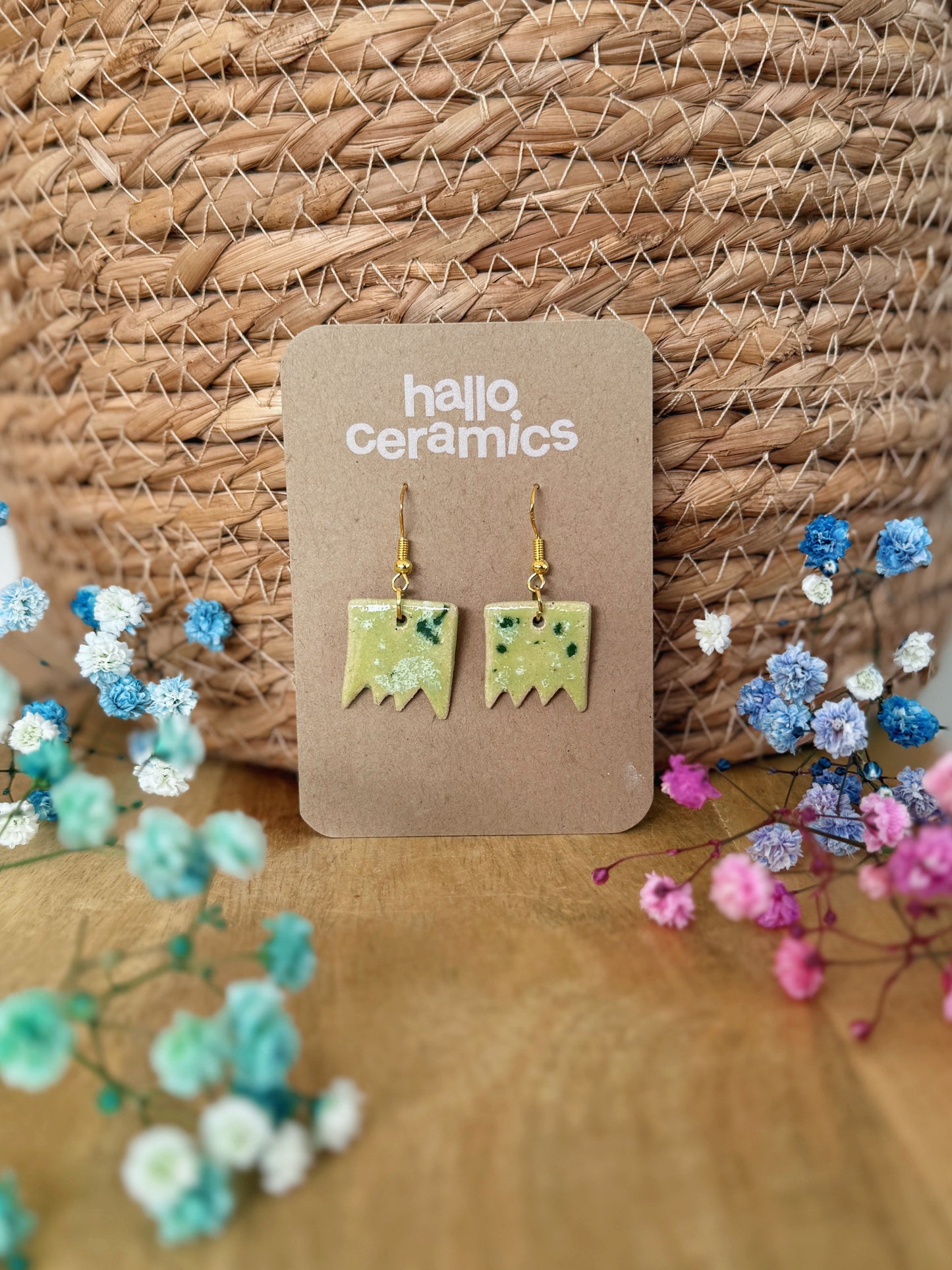 LIME CROWN EARRINGS